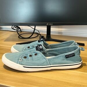 Women’s Blue Sperry Lounge Away slip-on sneakers size 8.5